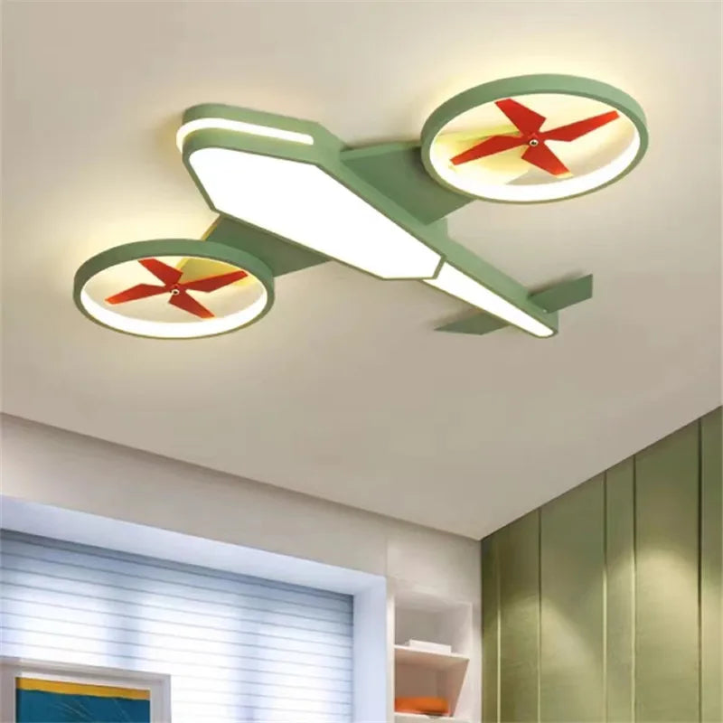 plafonnier avion nordique décoration intérieure lumière dimmable pour enfants