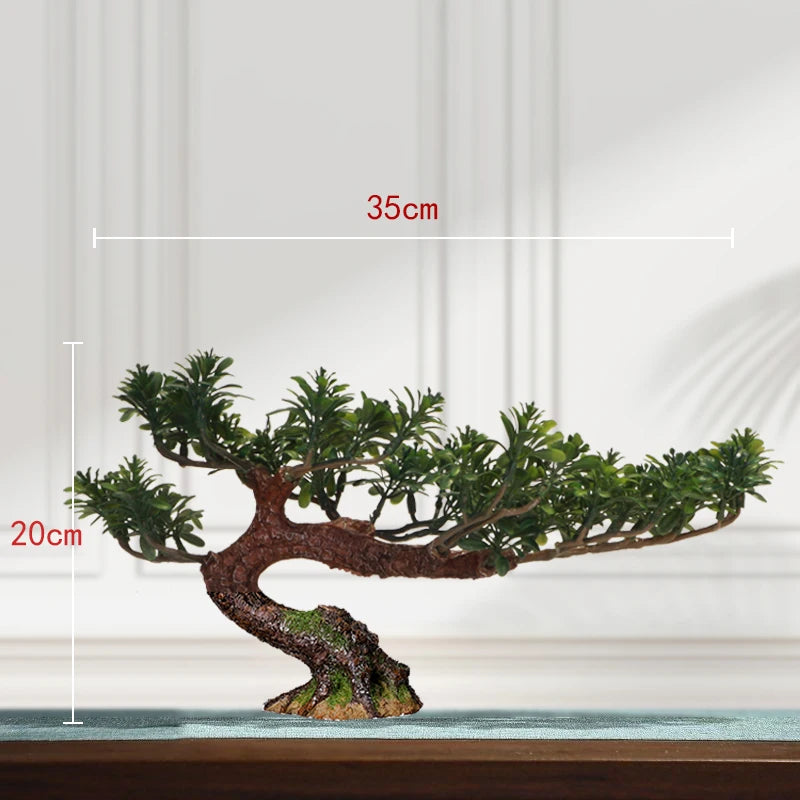 décoration intérieure faux arbre bonsaï style chinois pour un paysage apaisant