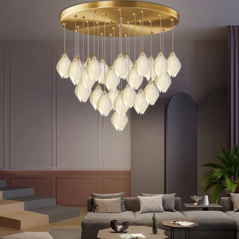 lustre créatif design nordique pour intérieur moderne et élégant