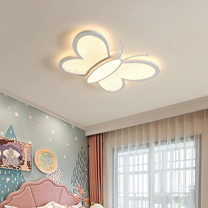 plafonnier led papillon design moderne idéal pour enfants