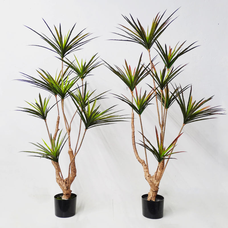 plantes artificielles dracaena pour décoration intérieure tropicale