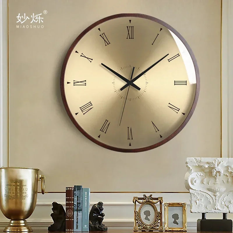 horloge murale design moderne en bois luxe silencieuse décorative idées cadeaux