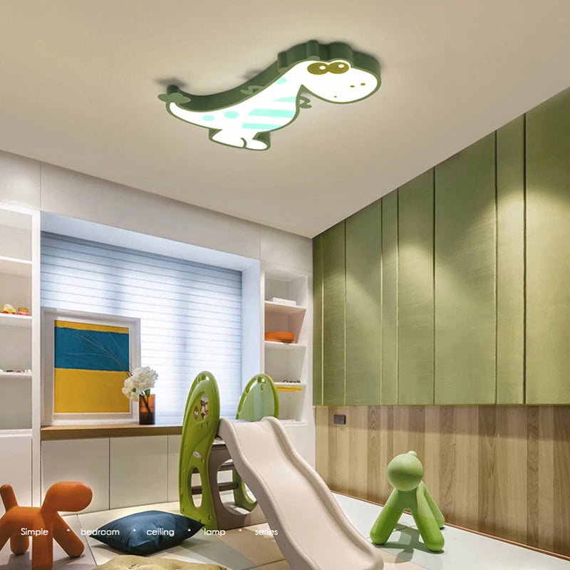 lampe dinosaure mignonne pour chambre d'enfants moderne et créative