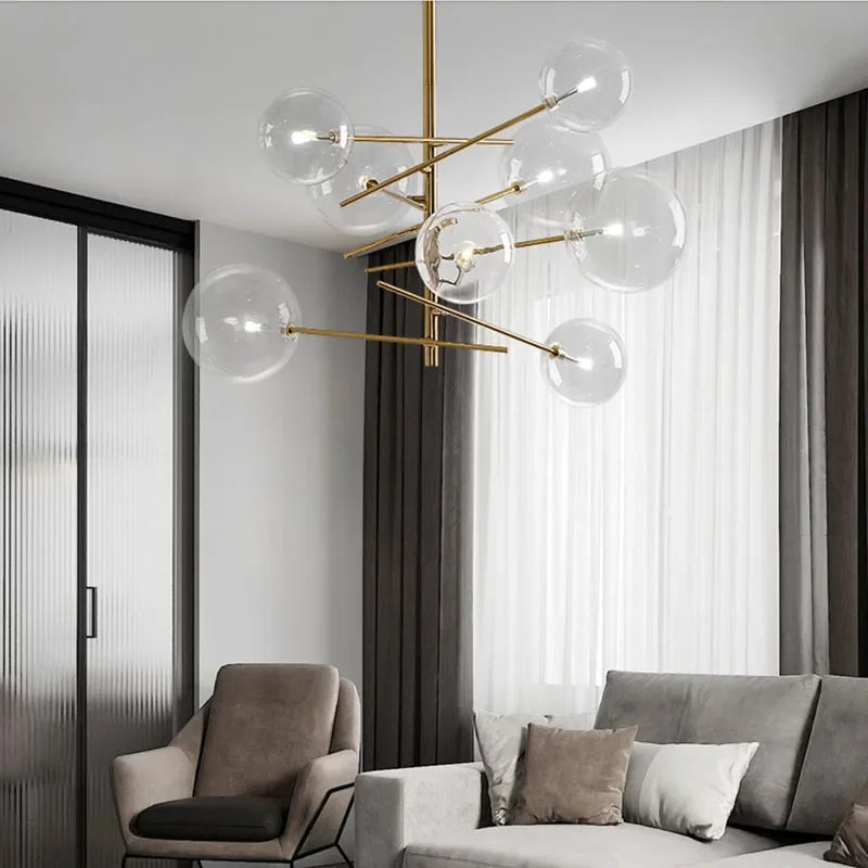 lustre led moderne design nordique pour un éclairage intérieur élégant