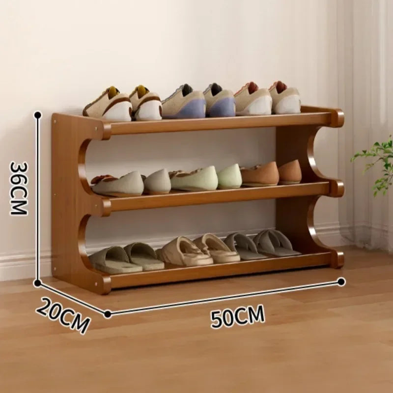 organisateur de chaussures à étagères peu encombrantes pour le rangement intérieur