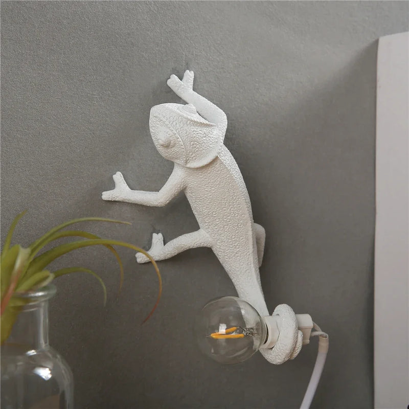 veilleuse lézard nordique lampe décorative moderne à LED