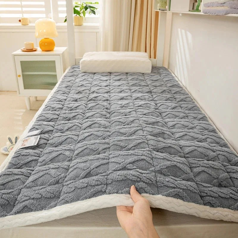 surmatelas doux hiver en velours agneau pour étudiants