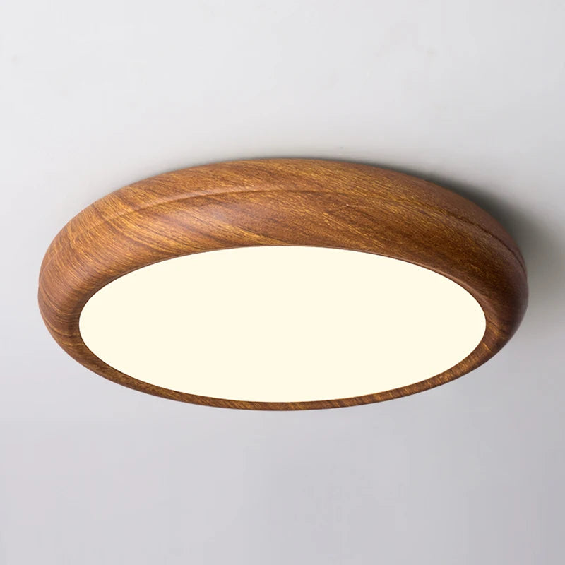 plafonnier moderne en bois imitation pour intérieur lumineux