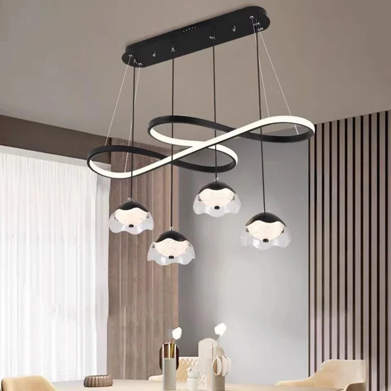 lustre led décoratif moderne pour éclairage intérieur suspendu