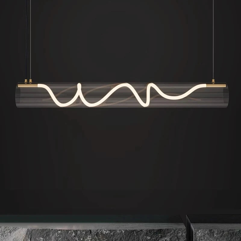 lustre design en acrylique pour éclairage décoratif intérieur