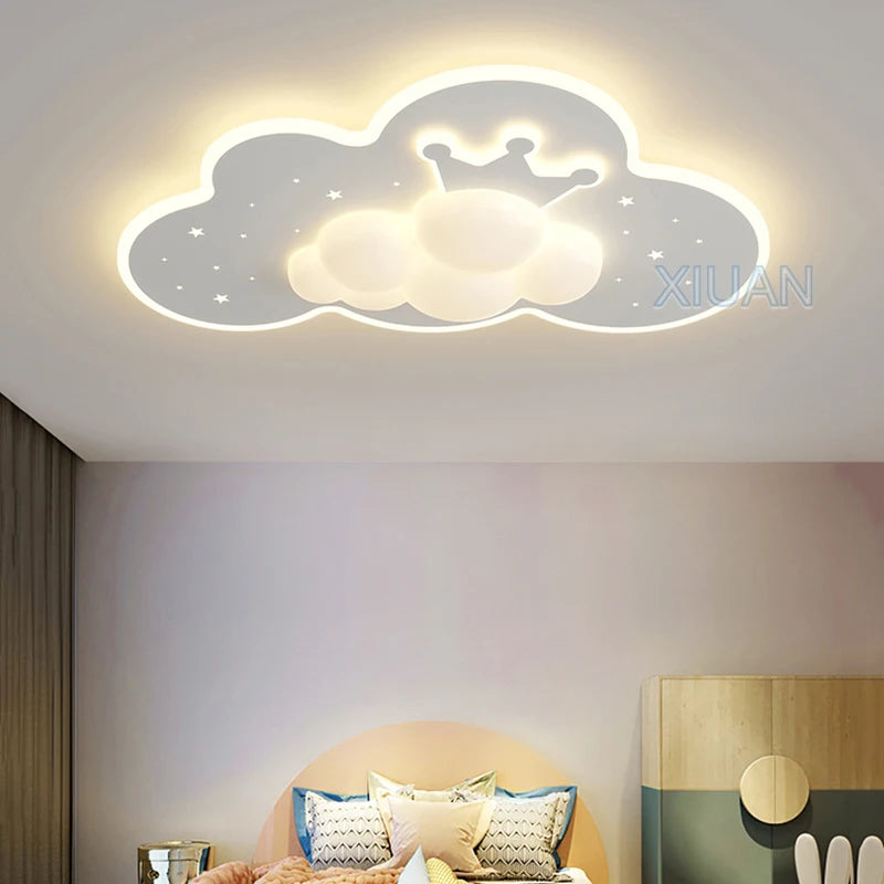 plafonnier nuage romantique pour chambre d'enfant ou bébé