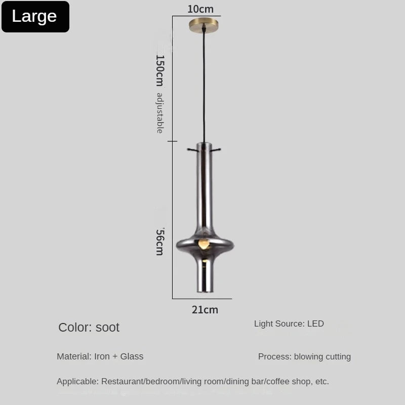 luminaire en verre avec joint en bambou design artistique pour divers espaces