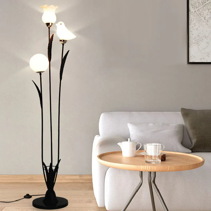 lampadaire led moderne en fer design minimaliste nordique