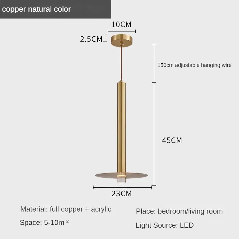 lustre moderne minimaliste créatif pour table bar long