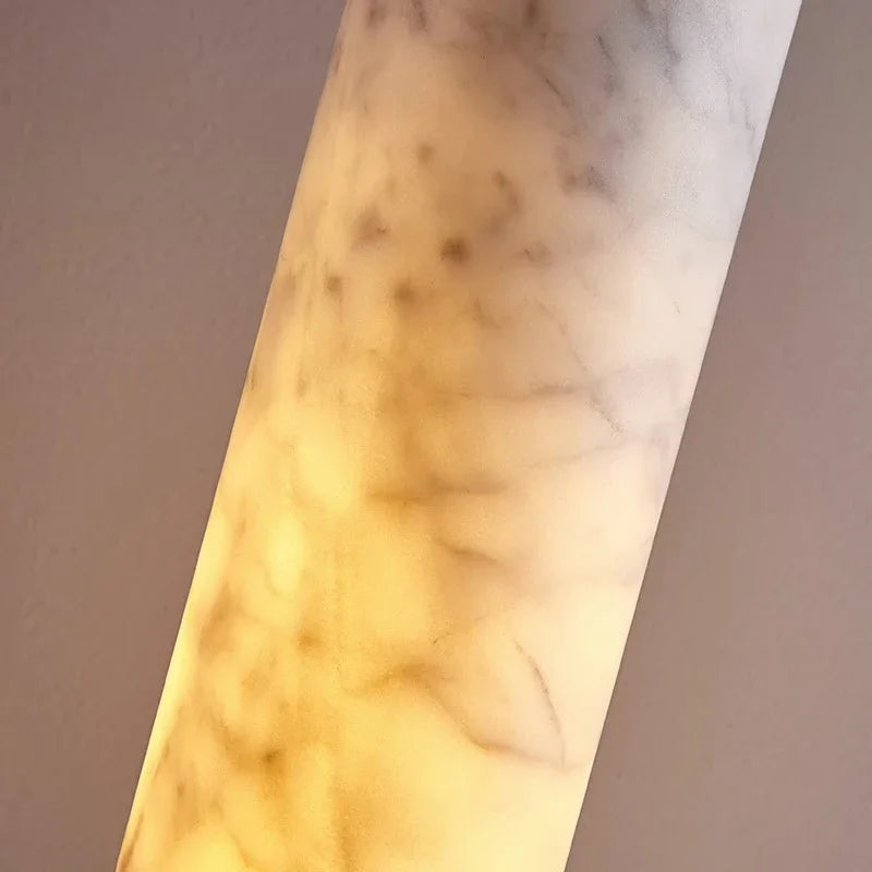 lustre wabi-sabi en marbre naturel pour hôtel design