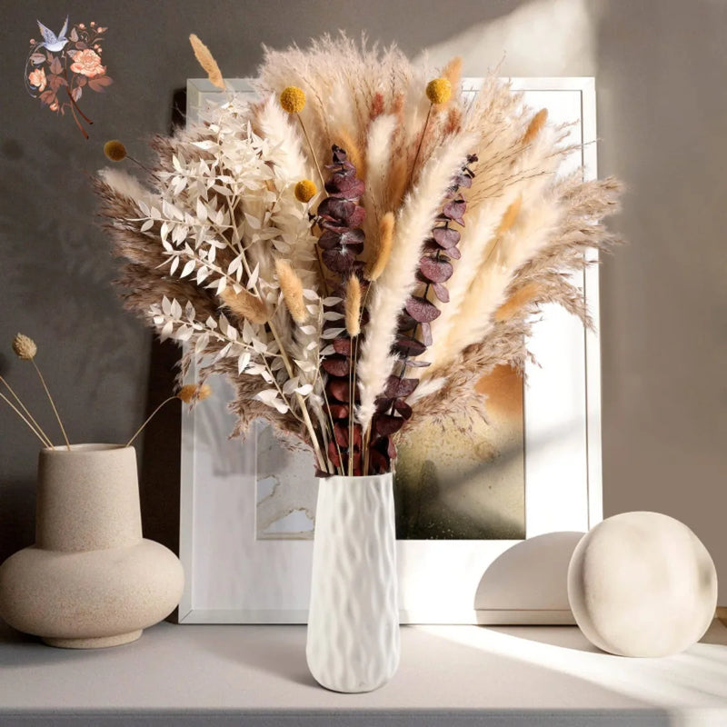 bouquet dherbe de pampa naturelle pour décoration et cadeaux