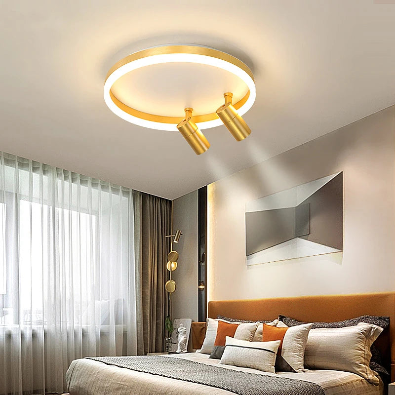 plafonnier led moderne avec projecteur pour décoration intérieure