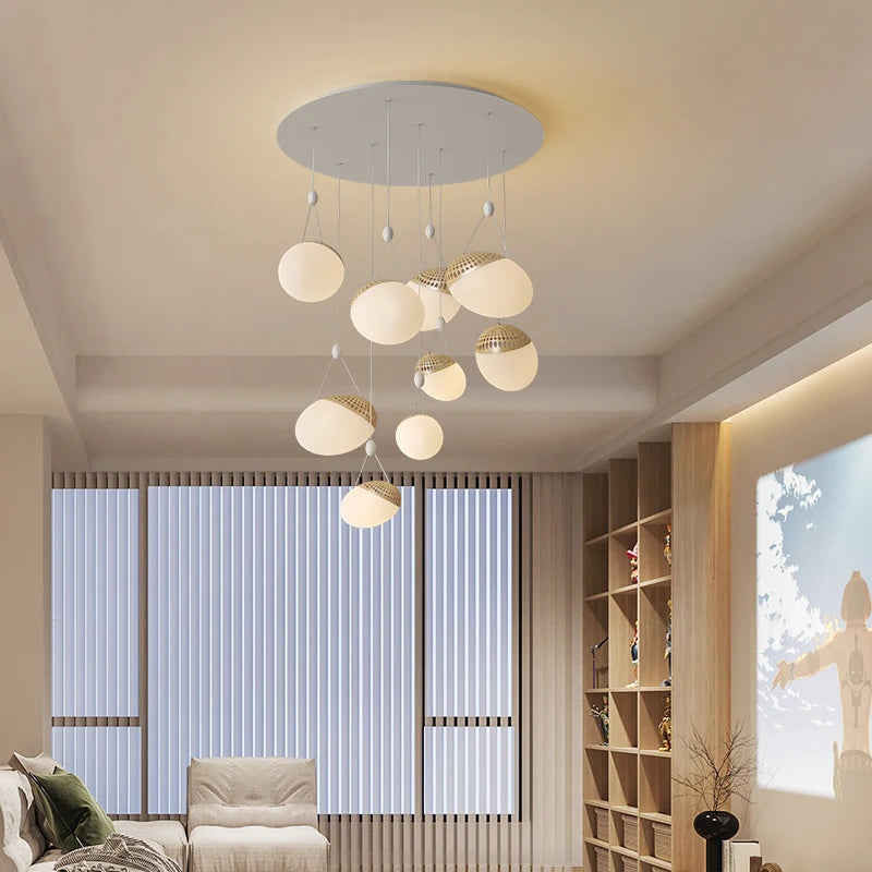 lustre moderne nordique minimaliste pour villa duplex loft