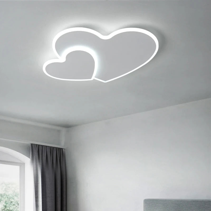 lustre led moderne nuage amour décoratif pour enfant