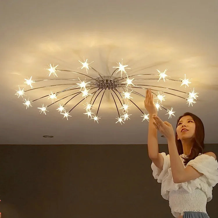 plafonnier étoile led pour éclairage intérieur moderne