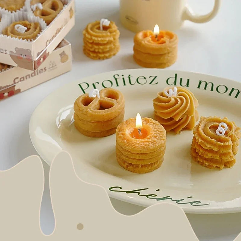 bougie parfumée biscuits créative cadeau fait main pour fille