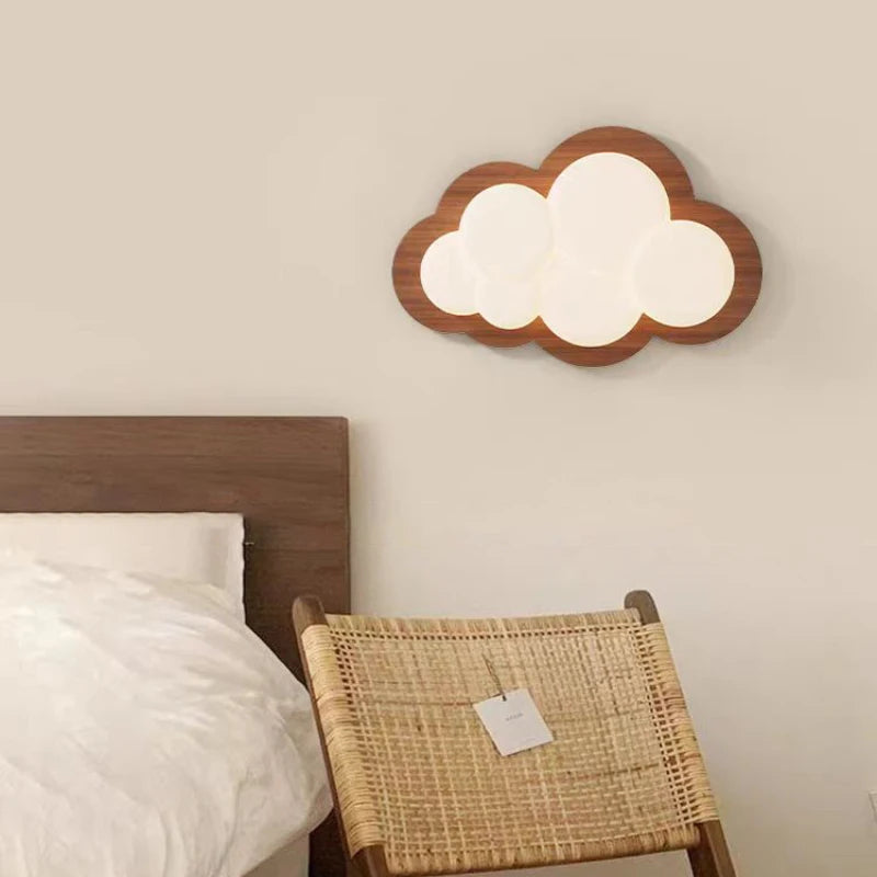 applique murale nuage décorative pour chambre d'enfant