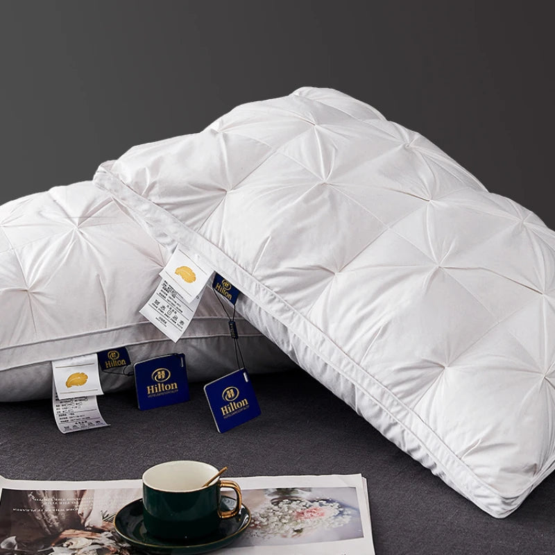 oreiller en duvet d'oie pour un sommeil de luxe