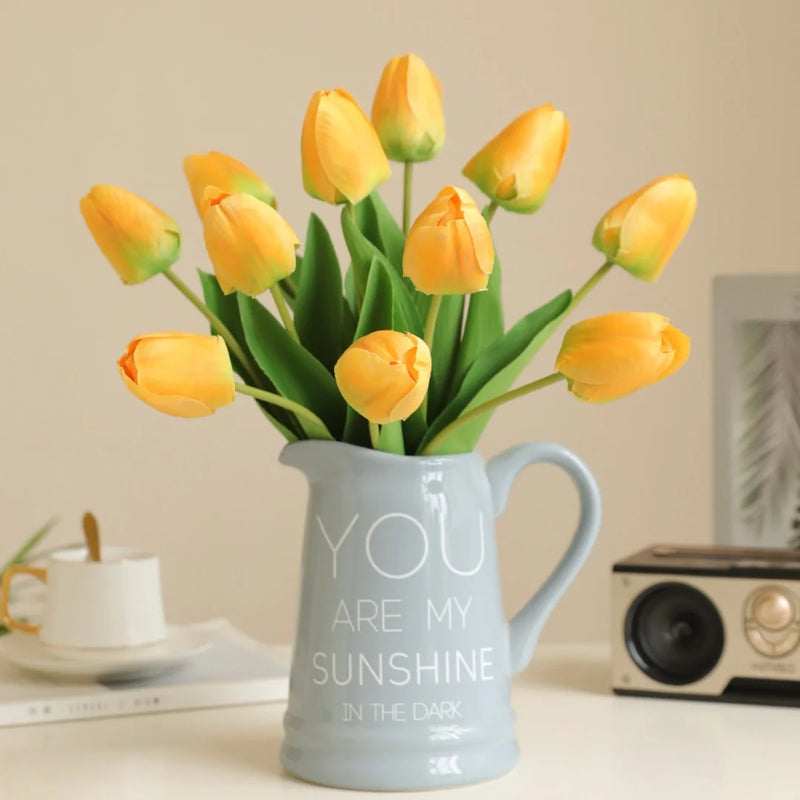 décoration de pâques tulipe en soie pour mariage et printemps