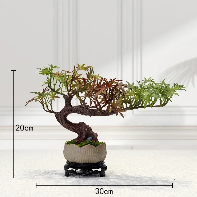 simulation arbre bonsaï pour décoration intérieure et aménagement extérieur