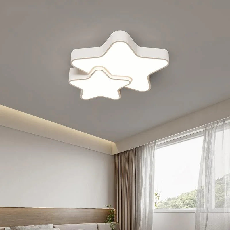 plafonnier moderne minimaliste étoiles coeurs luminaires décoratifs