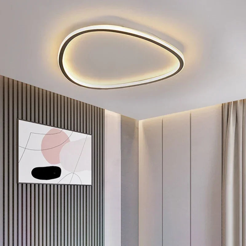 lustre moderne à leds pour décoration intérieure élégante