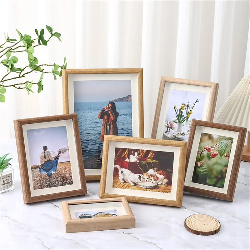 cadre photo en bois pour portraits de famille et souvenirs