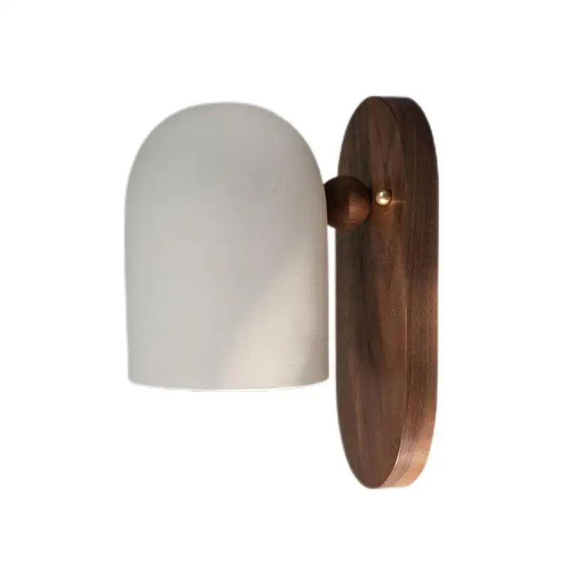 Walnut Wood Iron, Simple Modern Wabi-sabi style, Wall Sconce for Bedroom, Bedside, Living, Dining Room, Corridor Aisle