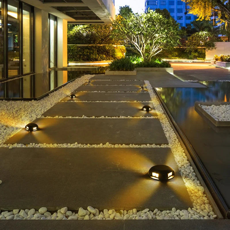 Outdoor floor lights, waterproof underground lights, led aisle, trail lights, stairs, hole-free garden lights, lawn steps