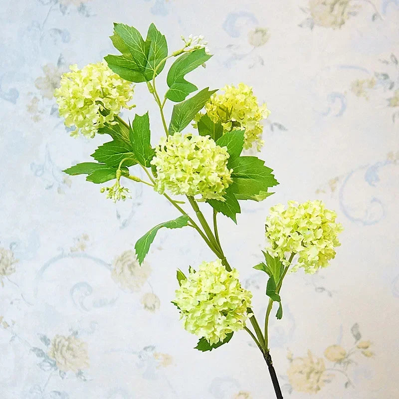 hortensia boule de neige luxe fleurs artificielles pour décoration intérieure