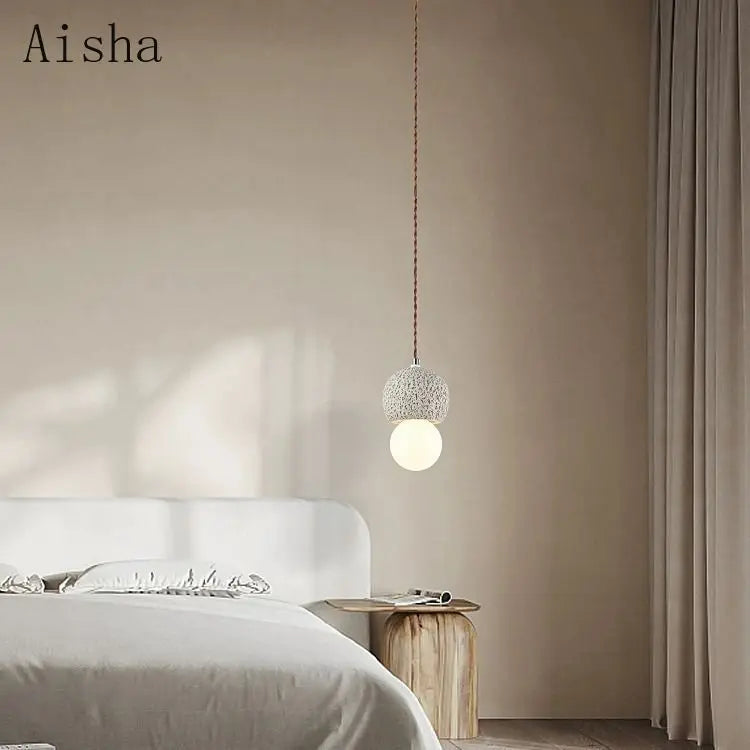 suspension wabi-sabi design nordique luminaire créatif pour intérieur