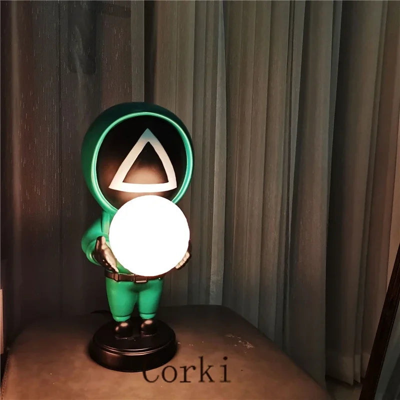 lampe de table astronautes design nordique veilleuse 3D décorative