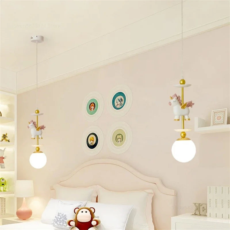 suspension à led créative style nordique pour chambre enfant