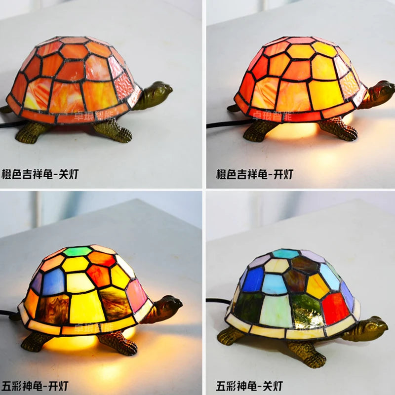 lampe de chevet tortue veilleuse led décorative pour enfant