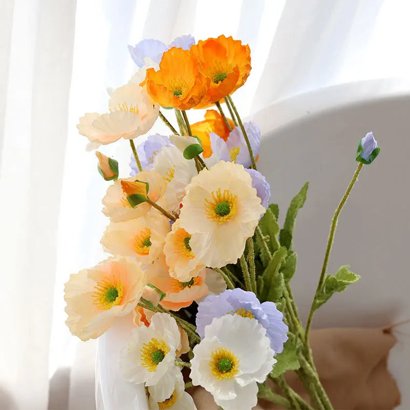 fleurs artificielles en soie pour décoration de mariage et table