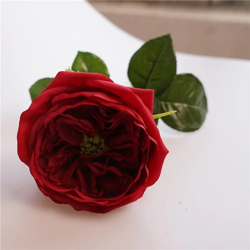 fleurs artificielles rose real touch pour décoration et cadeau