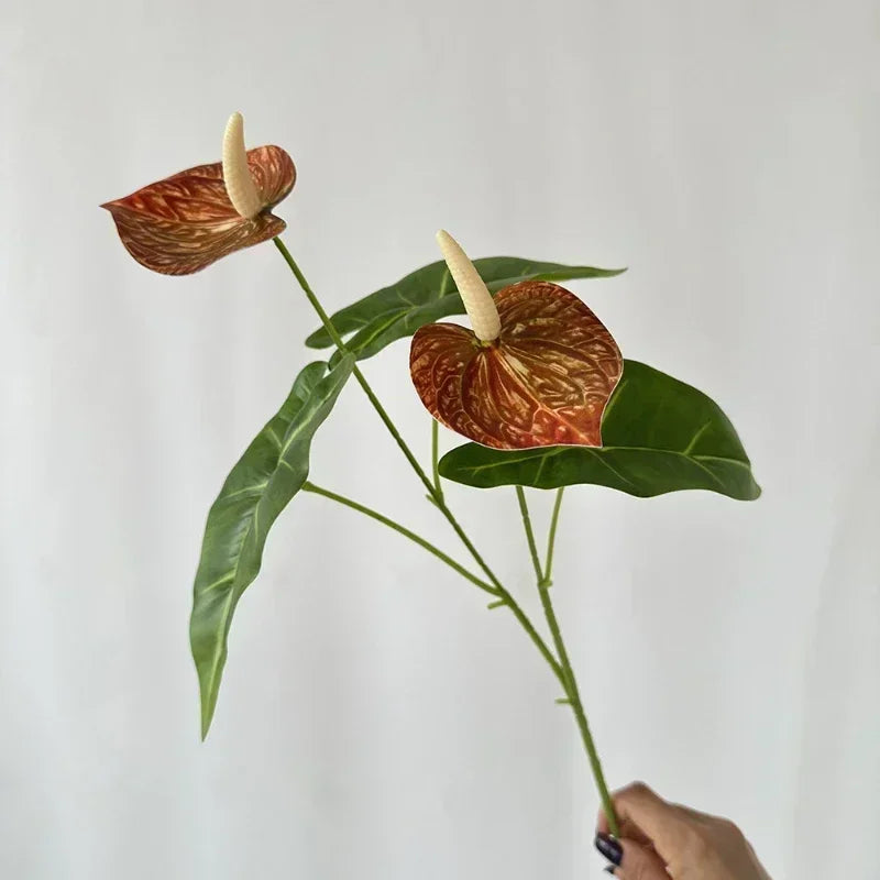 fleurs artificielles anthurium pour décoration de fête et vacances