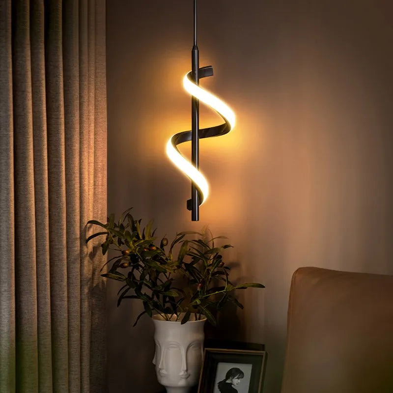lampe suspendue led design nordique moderne décorative