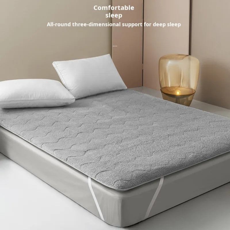 matelas pliable en velours d'agneau pour dortoir étudiant