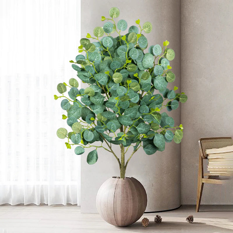 plantes d'eucalyptus artificielles pour décoration intérieure et extérieure