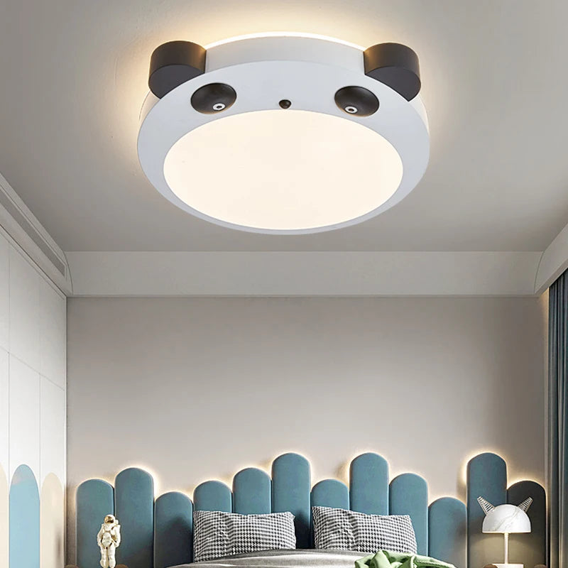 plafonnier led panda pour décoration chambre enfant