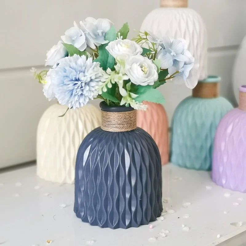 vase moderne en plastique pour décoration florale nordique