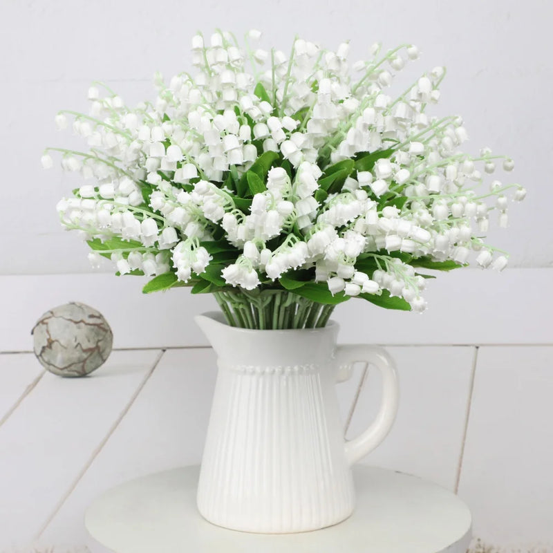 lot de 10 plantes artificielles blanches pour décoration de mariage