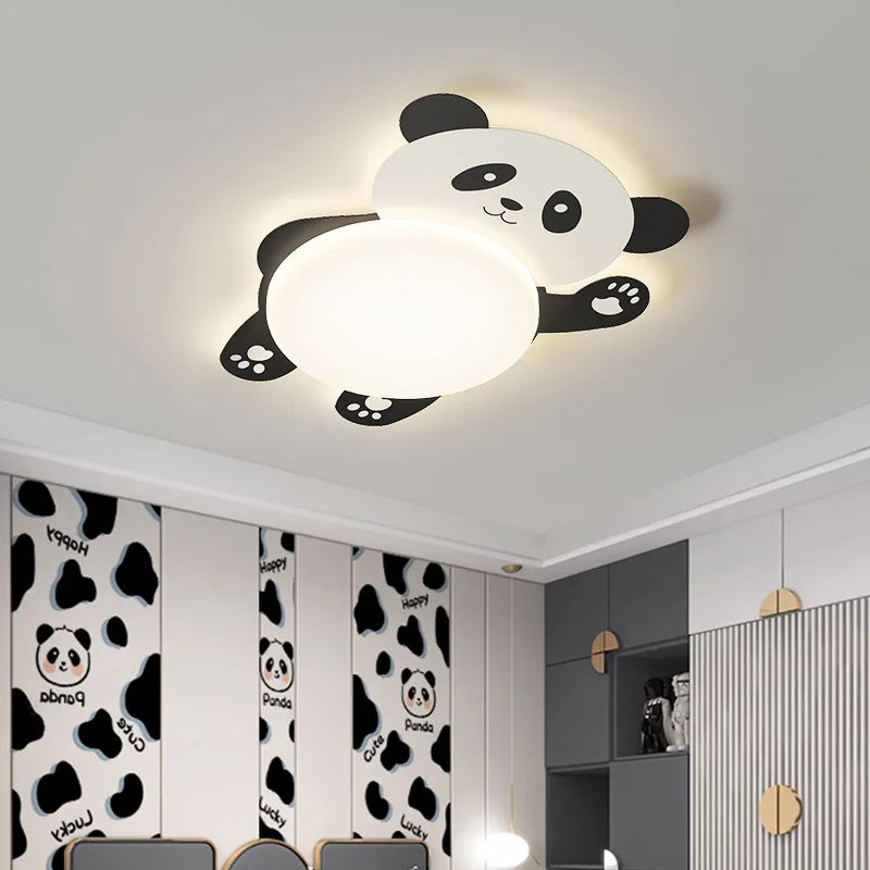 plafonnier panda mignon pour chambre d'enfant moderne minimaliste