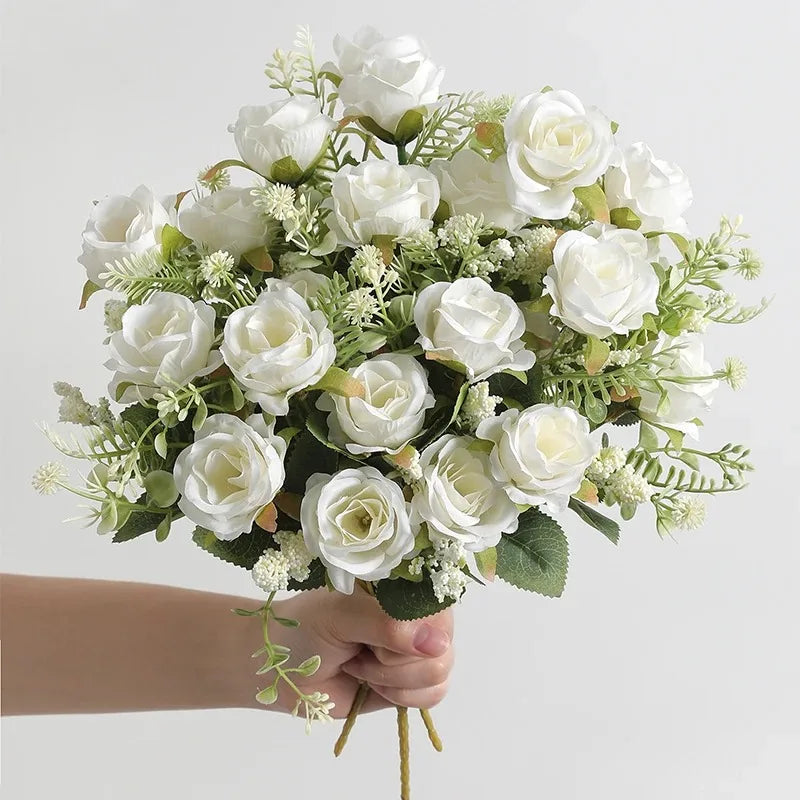 bouquet de pivoines artificielles pour mariage et décoration intérieure